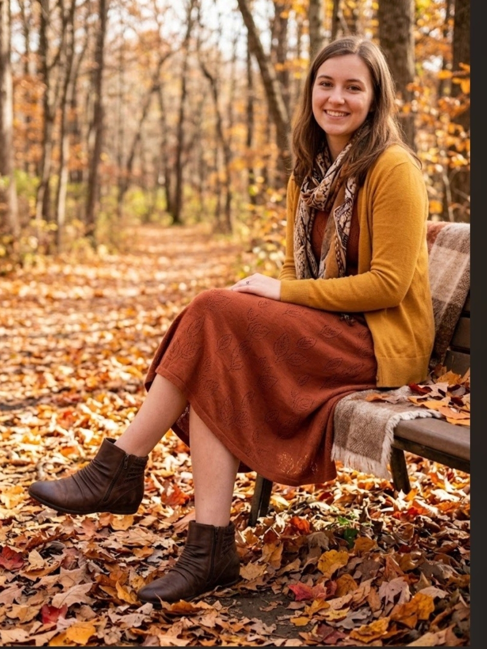 Women's Brown Leather Ankle Boots - Classic Autumn Style